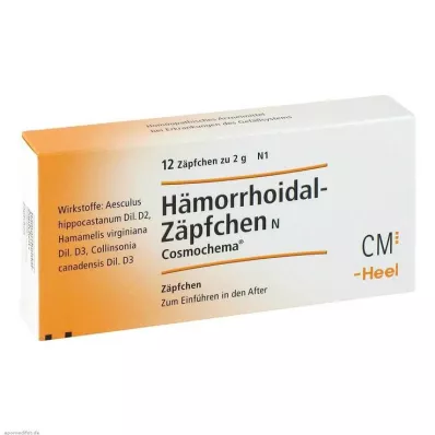 HÄMORRHOIDAL Žvakutė N Cosmochema, 12 vnt