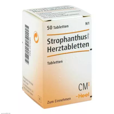 STROPHANTHUS COMP.Širdies tabletės, 50 vnt STROPHANTHUS COMP.Širdies tabletės, 50 vnt
