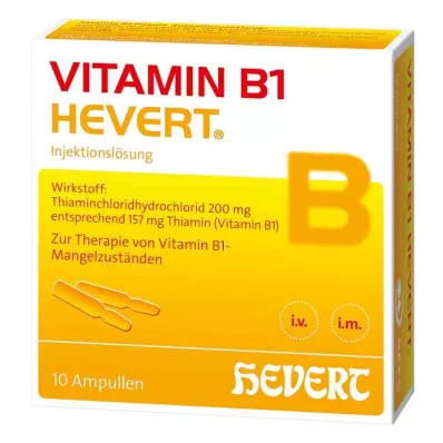 VITAMIN B1 HEVERT ampulės, 10 vnt