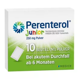 PERENTEROL Junior 250 mg miltelių paketėlis, 10 vnt