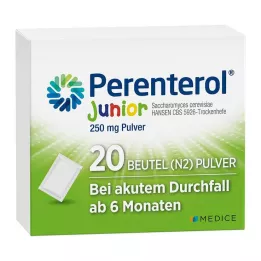 PERENTEROL Junior 250 mg milteliai, 20 vnt
