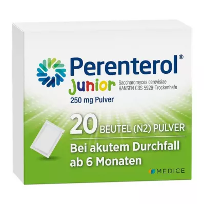PERENTEROL Junior 250 mg milteliai, 20 vnt