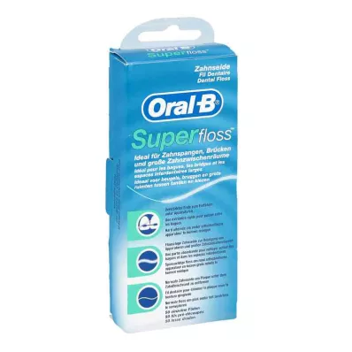 ORAL-B Dantų siūlas Superfloss, 1 vnt