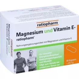 MAGNESIUM UND VITAMIN E-ratiopharm kapsulės, 60 kapsulių