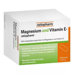 MAGNESIUM UND VITAMIN E-ratiopharm kapsulės, 60 kapsulių