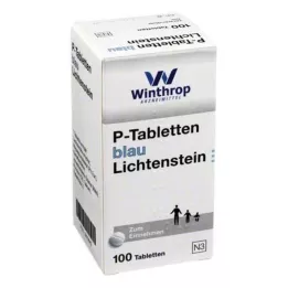 P TABLETTEN mėlyna 8 mm žingsnio, 100 vnt