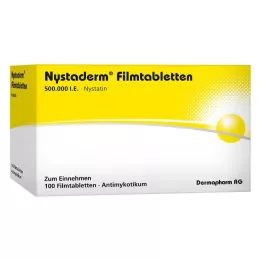 NYSTADERM Plėvele dengtos tabletės, 100 vnt