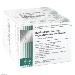 NEPHROTRANS 840 mg kapsulės su enteriniu apvalkalu, 100 vnt