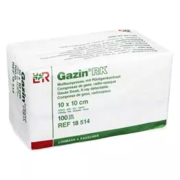 GAZIN Kompaktinė marlė 10x10 cm nesterili 12x RK, 100 vnt