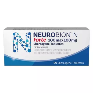NEUROBION N forte dengtos tabletės, 20 vnt NEUROBION N forte dengtos tabletės, 20 vnt