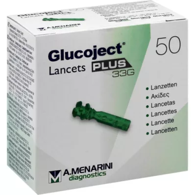 GLUCOJECT Lancetai PLUS 33 G, 50 vnt