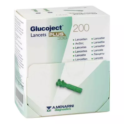 GLUCOJECT Lancetai PLUS 33 G, 200 vnt GLUCOJECT Lancetai PLUS 33 G, 200 vnt