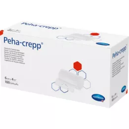 PEHA CREPP Fiksuojamasis tvarstis 6 cmx4 m comp.verp., 100 vnt