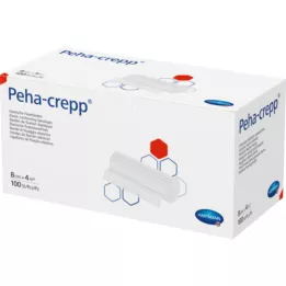 PEHA CREPP Fiksuojamasis tvarstis 8 cmx4 m comp.verp., 100 vnt