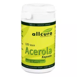 ACEROLA KAPSELN natūralus vitaminas C, 120 vnt