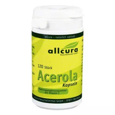 ACEROLA KAPSELN natūralus vitaminas C, 120 vnt