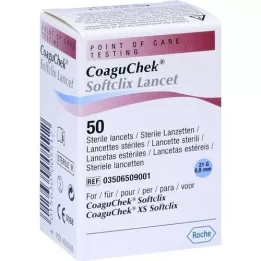 COAGUCHEK Softclix Lancet, 50 vnt