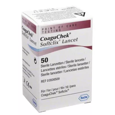 COAGUCHEK Softclix Lancet, 50 vnt