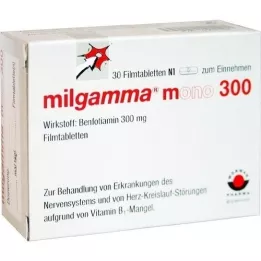 MILGAMMA mono 300 plėvele dengtos tabletės, 30 vnt