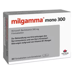 MILGAMMA mono 300 plėvele dengtos tabletės, 30 vnt