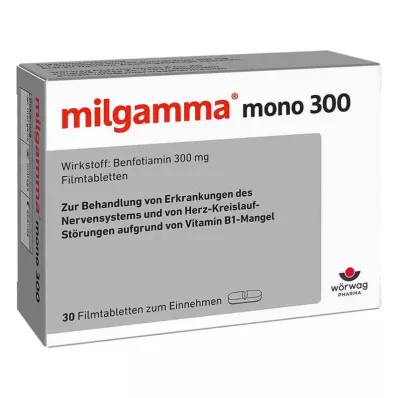 MILGAMMA mono 300 plėvele dengtos tabletės, 30 vnt MILGAMMA mono 300 plėvele dengtos tabletės, 30 vnt
