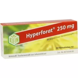 HYPERFORAT 250 mg plėvele dengtos tabletės, 30 vnt