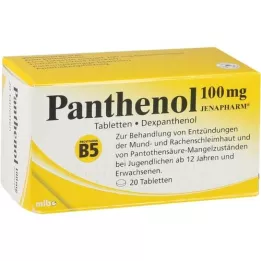 PANTHENOL 100 mg Jenapharm tabletės, 20 vnt