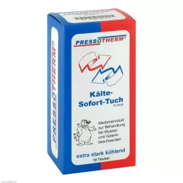 PRESSOTHERM Akimirksniu nuvaloma šalta servetėlė, 10 vnt
