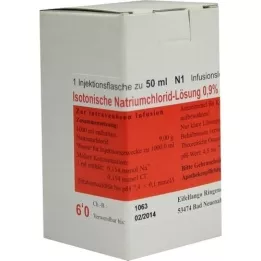 ISOTONISCHE 0,9 % NaCl tirpalas Eifelfango, 50 ml