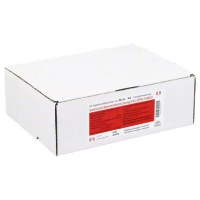 ISOTONISCHE 0,9 % NaCl tirpalas Eifelfango, 20X50 ml ISOTONISCHE 0,9 % NaCl tirpalas Eifelfango, 20X50 ml
