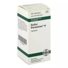 SULFUR PENTARKAN H tabletės, 200 vnt