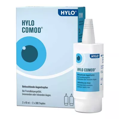 HYLO-COMOD Akių lašai, 2X10 ml