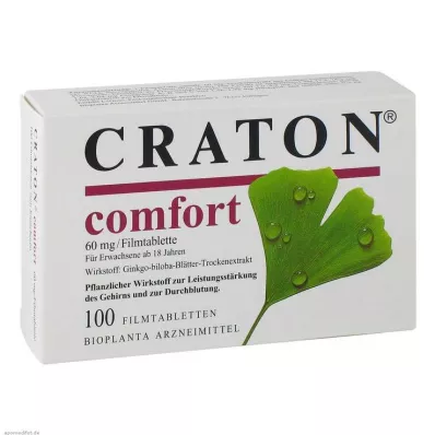 CRATON Comfort plėvele dengtos tabletės, 100 vnt