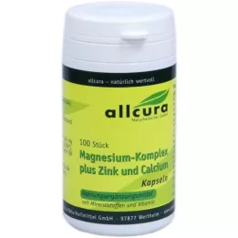 MAGNESIUM KOMPLEX m.Zink+Kalcis kapsulės, 100 kapsulių