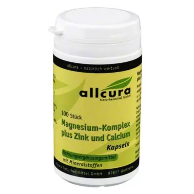 MAGNESIUM KOMPLEX m.Zink+Kalcis kapsulės, 100 kapsulių MAGNESIUM KOMPLEX m.Zink+Kalcis kapsulės, 100 kapsulių