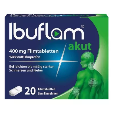 IBUFLAM ūmios 400 mg plėvele dengtos tabletės, 20 vnt IBUFLAM ūmios 400 mg plėvele dengtos tabletės, 20 vnt