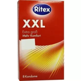 RITEX XXL Prezervatyvai, 8 vnt