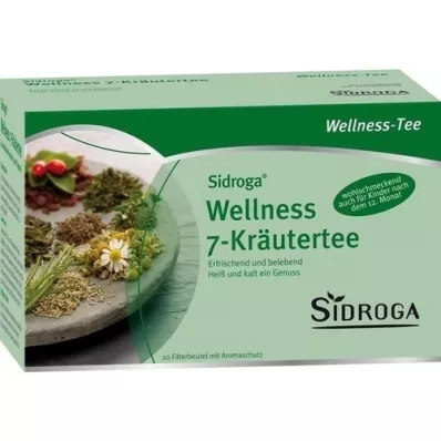 SIDROGA Wellness 7 žolelių arbatos filtravimo maišelis, 20X2,0 g