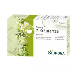 SIDROGA Wellness 7 žolelių arbatos filtravimo maišelis, 20X2,0 g
