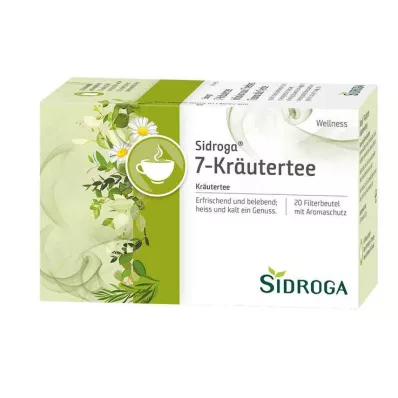 SIDROGA Wellness 7 žolelių arbatos filtravimo maišelis, 20X2,0 g