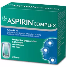 ASPIRIN COMPLEX Btl.w.Gran.z.Herst.e.Susp.z.Einn., 20 vnt