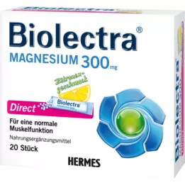 BIOLECTRA Magnis 300 mg Direct Lemon Sticks, 20 vnt
