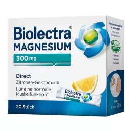 BIOLECTRA Magnis 300 mg Direct Lemon Sticks, 20 vnt