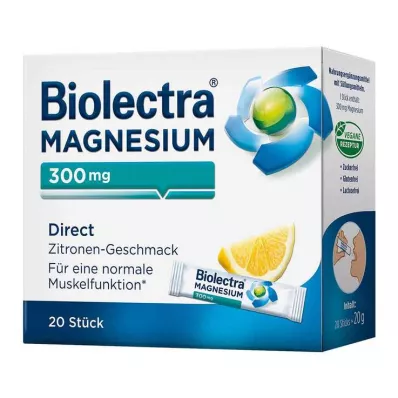 BIOLECTRA Magnis 300 mg Direct Lemon Sticks, 20 vnt BIOLECTRA Magnis 300 mg Direct Lemon Sticks, 20 vnt