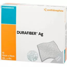 DURAFIBER Ag 10x10 cm tvarstis, 10 vnt