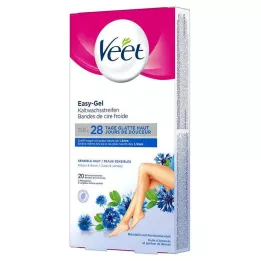 VEET Depiliacinės juostelės jautrios, 10X2 vnt