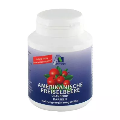 PREISELBEERE Amerikos 400 mg kapsulės, 100 vnt