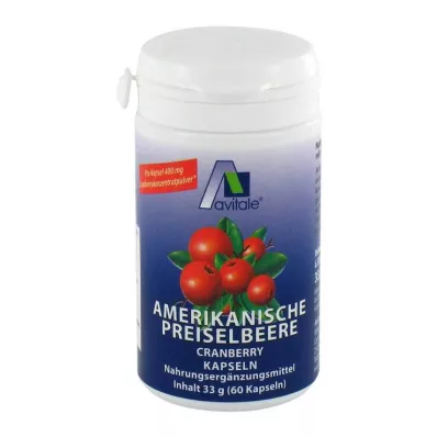 PREISELBEERE Amerikos 400 mg kapsulės, 60 vnt