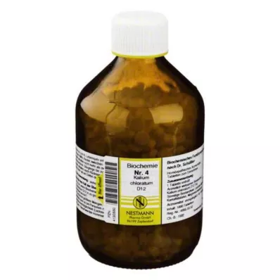 BIOCHEMIE 4 Potassium chloratum D 12 tablečių, 1000 vnt BIOCHEMIE 4 Potassium chloratum D 12 tablečių, 1000 vnt