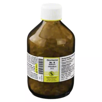 BIOCHEMIE 8 Sodium chloratum D 12 tablečių, 1000 vnt